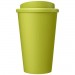 Doppelwandiger Isolierbecher aus  recyceltem Kunststoff mit drehbarem Deckel.  Der komplette Becher inkl. Deckel besteht zu 75%  Americano® Eco 350 ml recycelter Becher