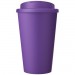 Doppelwandiger Isolierbecher aus  recyceltem Kunststoff mit drehbarem, auslaufsicherem Deckel. Der komplette Becher inkl. Deckel Americano® Eco 350 ml recycelter Becher mit auslaufsicherem Deckel