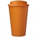 Doppelwandiger Isolierbecher aus  recyceltem Kunststoff mit drehbarem, auslaufsicherem Deckel. Der komplette Becher inkl. Deckel Americano® Eco 350 ml recycelter Becher mit auslaufsicherem Deckel