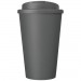 Doppelwandiger Isolierbecher aus  recyceltem Kunststoff mit drehbarem, auslaufsicherem Deckel. Der komplette Becher inkl. Deckel Americano® Eco 350 ml recycelter Becher mit auslaufsicherem Deckel