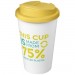 Doppelwandiger Isolierbecher aus  recyceltem Kunststoff mit drehbarem, auslaufsicherem Deckel. Der komplette Becher inkl. Deckel Americano® Eco 350 ml recycelter Becher mit auslaufsicherem Deckel