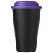 Doppelwandiger Isolierbecher aus  recyceltem Kunststoff mit drehbarem, auslaufsicherem Deckel. Der komplette Becher inkl. Deckel Americano® Eco 350 ml recycelter Becher mit auslaufsicherem Deckel