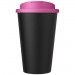 Doppelwandiger Isolierbecher aus  recyceltem Kunststoff mit drehbarem, auslaufsicherem Deckel. Der komplette Becher inkl. Deckel Americano® Eco 350 ml recycelter Becher mit auslaufsicherem Deckel