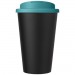 Doppelwandiger Isolierbecher aus  recyceltem Kunststoff mit drehbarem, auslaufsicherem Deckel. Der komplette Becher inkl. Deckel Americano® Eco 350 ml recycelter Becher mit auslaufsicherem Deckel