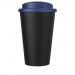 Doppelwandiger Isolierbecher aus  recyceltem Kunststoff mit drehbarem, auslaufsicherem Deckel. Der komplette Becher inkl. Deckel Americano® Eco 350 ml recycelter Becher mit auslaufsicherem Deckel