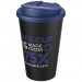 Doppelwandiger Isolierbecher aus  recyceltem Kunststoff mit drehbarem, auslaufsicherem Deckel. Der komplette Becher inkl. Deckel Americano® Eco 350 ml recycelter Becher mit auslaufsicherem Deckel