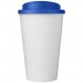 Doppelwandiger Isolierbecher aus  recyceltem Kunststoff mit drehbarem, auslaufsicherem Deckel. Der komplette Becher inkl. Deckel Americano® Eco 350 ml recycelter Becher mit auslaufsicherem Deckel