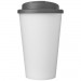 Doppelwandiger Isolierbecher aus  recyceltem Kunststoff mit drehbarem, auslaufsicherem Deckel. Der komplette Becher inkl. Deckel Americano® Eco 350 ml recycelter Becher mit auslaufsicherem Deckel