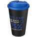 Doppelwandiger Isolierbecher aus  recyceltem Kunststoff mit drehbarem, auslaufsicherem Deckel. Der komplette Becher inkl. Deckel Americano® Eco 350 ml recycelter Becher mit auslaufsicherem Deckel