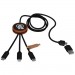  SCX.design C37 5-in-1 rPET Ladekabel in rundem Bambusgehäuse mit Leuchtlogo