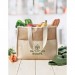 Jute-Canvas Shopping Tasche