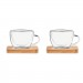 Set mit 2 Espressogläsern
