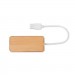3 Port 2.0 USB Hub Bambus