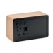 LED Tisch Uhr Bambus