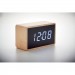 LED Tisch Uhr Bambus