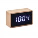 LED Tisch Uhr Bambus