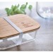 Lunchbox Glas mit Bambus