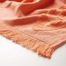 MT4009 100% Baumwolle Handtuch (320g/m²). Eine Seite mit der originalen Hamam--Oberfläche, die andere Seite in Frottee lose Fransen