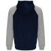  Badet zweifarbiger Kapuzenpullover Unisex