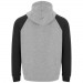  Badet zweifarbiger Kapuzenpullover Unisex