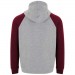  Badet zweifarbiger Kapuzenpullover Unisex