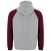  Badet zweifarbiger Kapuzenpullover Unisex